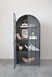 BLACK ARCHED BOOKCASE | Metal cabinet, Bookcase decor, Bookcase with ...