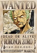 720P free download | ONE PIECE WANTED: Dead or Alive Poster: Zoro ...