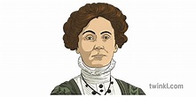 emmeline pankhurst Illustration - Twinkl