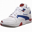 Reebok Court Victory Pump Tennis Shoe,White/Reebok Royal/Crimson,12 M ...