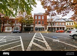 Downtown Easton during high Autumn Color in Maryland Stock Photo - Alamy