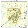 Magnolia Arkansas Street Map 0543460