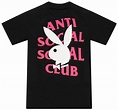 Camiseta Anti Social Social Club x Playboy Remix Preta - Boutique ...