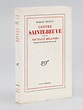 Contre Sainte-Beuve suivi de Nouveaux Mélanges Edition originale ...