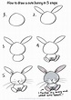 How to draw a cute bunny in 5 steps