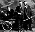 Philosophers Friedrich Nietzsche(r), Paul Ree (c) and psychoanalyst Lou ...