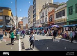 25 de Marco Street, popular shopping street in downtown Sao Paulo - Sao ...