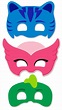 PJ Masks Inspired Printable Masks Instant Download | Heroes en pijamas ...