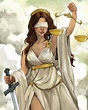 [ Greek Mythology - Themis ] Themis was a Titan goddess of divine law ...