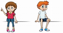 Boy And Girl Sitting Vector Art, Icons, and Graphics for Free Download