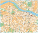 Zaragoza city center map - Ontheworldmap.com