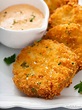 Fried Green Tomatoes {with Remoulade sauce} - Belly Full