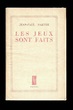 LES JEUX SONT FAIT by Sartre, Jean Paul: Soft cover (1947) 1st Edition ...