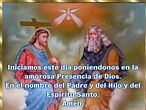 Iniciamos este dia poniendonos en la Presencia de Dios. En el nombre ...