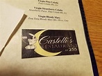 Carta de Castelli's Restaurant at 255, Alton