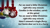 Johnny Mathis - We Need A Little Christmas (Lyrics) - YouTube