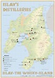 Islay's Whisky Distilleries Map with all Distilleries of Islay Medium ...