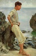Looking out to sea, 1927 Painting by Henry Scott Tuke - Pixels