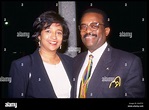 Hollywood, CA, USA; JOHNNIE COCHRAN and wife DALE COCHRAN are shown in ...