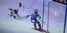 Falling Drone Nearly Takes Out World Cup Leader Marcel Hirscher | First ...