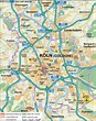 Map of Cologne (City in Germany North Rhine-Westphalia) | Welt-Atlas.de