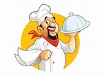 Cartoon smiling chef character 615019 Vector Art at Vecteezy