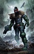 greg staples judge dredd year one issue 3 cover Comic Art | Comic books ...