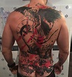 The trash polka tattoo on the back | Tatuaje de basura, Tatuaje de ...
