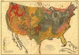 Print of Geological Map of the U.S. Poster on Vintage Visualizations