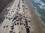 Photos show Spring Breakers are showing up at South Texas beaches