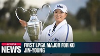 South Korean golfer Ko Jin-young earns her first LPGA major tour ...