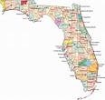 Mapa De Florida Estados Unidos De Norteamerica