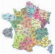 Carte de la France et ses départements » Voyage - Carte - Plan