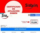 Certificado de afiliación SISBEN: Descarga e impresión