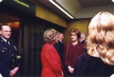 Diana Fowler LeBlanc speaking with unidentified woman - City of ...