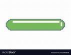 Pixel video game energy bar Royalty Free Vector Image