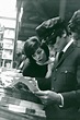 Vintage photo of Actors Nathalie Barthélémy and Alain Delon during the ...