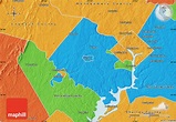 Political Map of Fairfax County