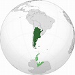Mapa de ubicación geográfica de Argentina - Mapa de Argentina