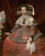 1651-1661_Velázquez_Reina Maria Anna de España en vestido rojo ...