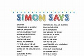 Simon Says Ideas (with Free Printable) - The Best Ideas for Kids