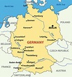 Earth Map: Map Of Germany With Cities And Towns