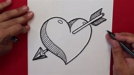 Como Dibujar Un Corazón A Lápiz – Novalena