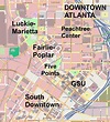 Atlanta downtown mapa - Mapa da cidade de Atlanta (Estados Unidos da ...