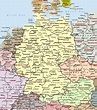 Cities of Germany on detailed map. Detailed map of cities of Germany ...
