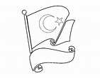 Desenho de Bandeira da Turquia para Colorir - Colorir.com