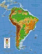 Mapa de América del Sur | Sudamérica | Político | Físico | Para Imprimir