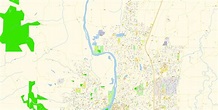 Salem Oregon PDF Map Vector Exact City Plan detailed Street Map Adobe ...