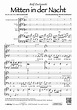 Mitten in der Nacht (dreistimmig) | Chornoten für Männerchor, 3-stimmig ...