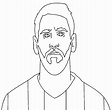 Dibujos de Lionel Messi para Colorear - Dibujos-Online.Com